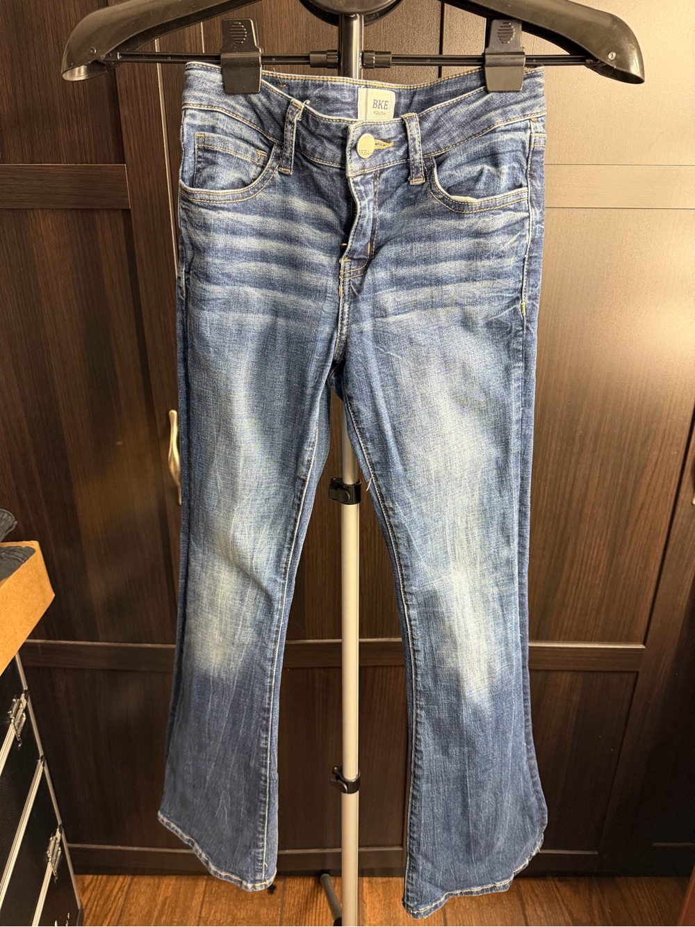 BKE girls Mid Blue Flare Jeans